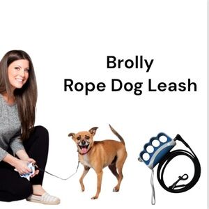 Blue, White & Black Brolly 6 Foot Rope Dog Leash